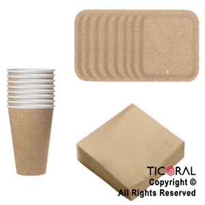 KIT DESCARTABLE POLIPAPEL KRAFT X 1